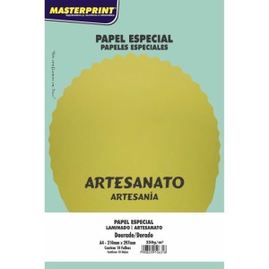 Papel Laminado Ouro A4 250g-110856-68606