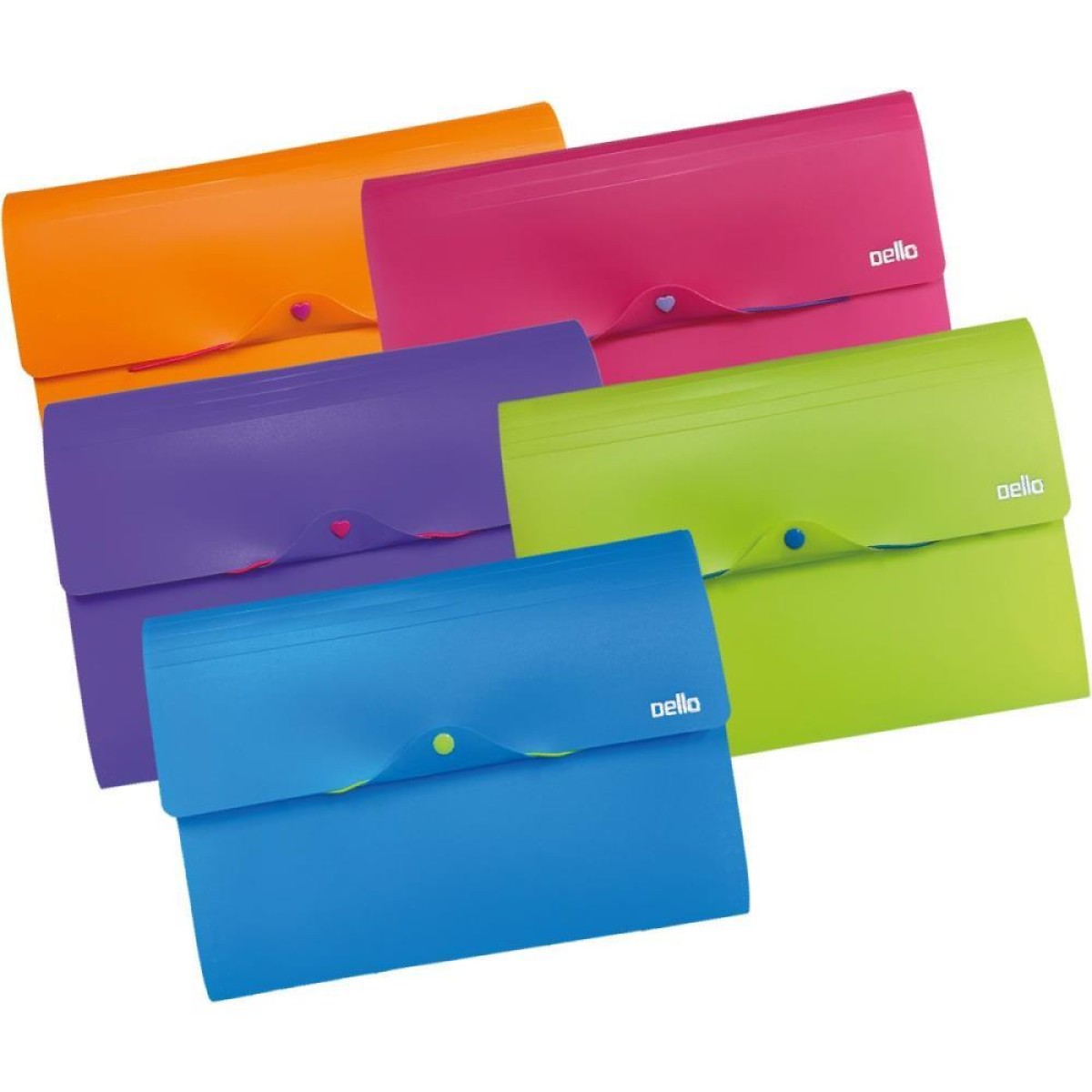 Pasta Sanfonada Plastica A4 12divisoes Full Color Pink-109480-21490