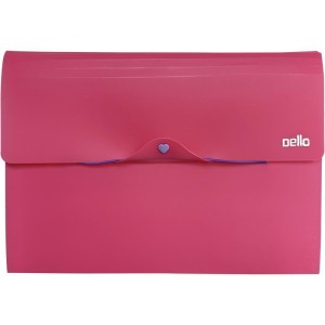 Pasta Sanfonada Plastica A4 12divisoes Full Color Pink-109480-73157