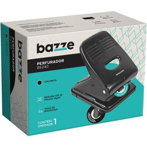 Perfurador De Papel Bazze B6240 P/40f 2furos Preto-110269-38744