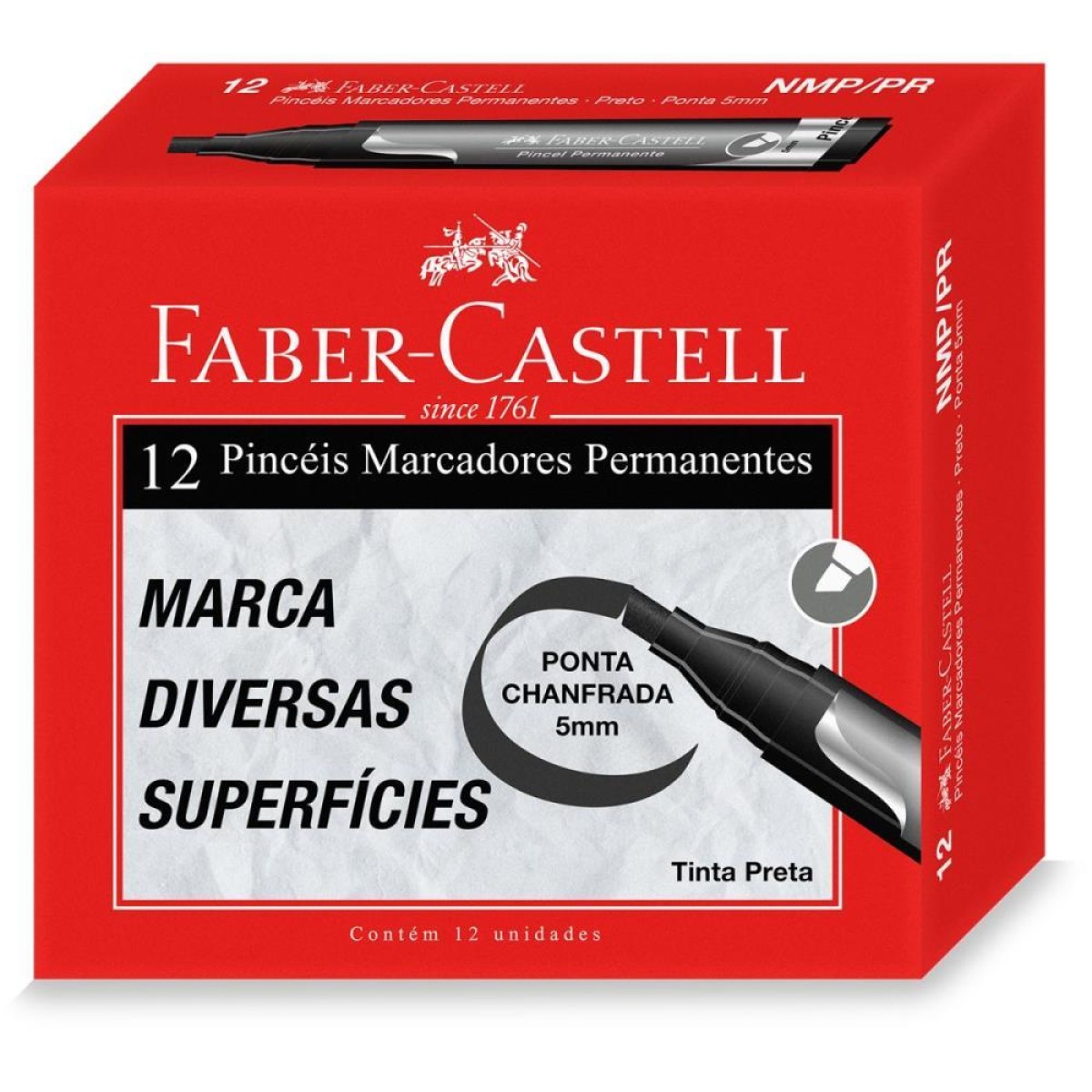 Pincel Marcador Permanente Preto-083558-44508