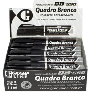 Pincel Quadro Branco Qb550 Recarregavel Preto-111396-39318