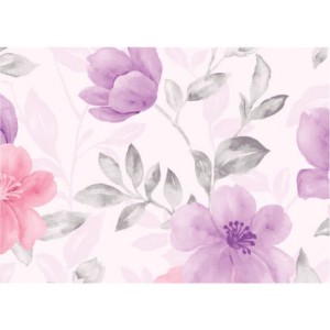 Plastico Adesivo 45cmx10m Floral Lilas-108861-34873