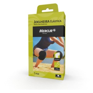 Produto Ergonomico Joelheira Elastica Par G Preta-111467-94726