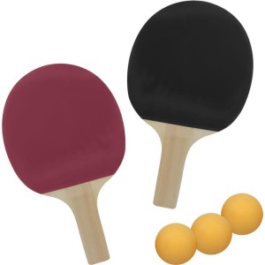 Raquete Para Ping Pong Kit C/ 2raquetes+3bolas-057184-23634