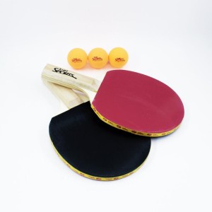 Raquete Para Ping Pong Kit C/ 2raquetes+3bolas-057184-45086