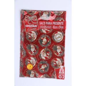 Saco Metalizado De Natal 45x60cm Sortido-061741-99133