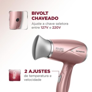 Secador De Cabelo Golden Rose 1200w  Bivolt-109400-87012