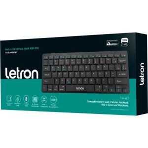 Teclado Sem Fio Office Free Receptor Usb Mini-110032-89413