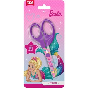 Tesoura Escolar Barbie Lamina Decorada 13cm-108808-55043