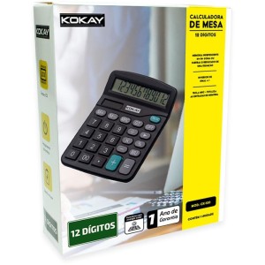 Calculadora De Mesa 12 Digitos Preta-109548-88355