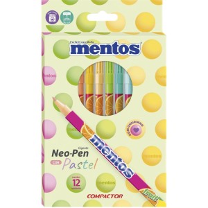 Caneta Hidrografica Neo Pen Mentos Gig. 12cor Past-110633-31086