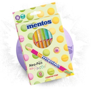 Caneta Hidrografica Neo Pen Mentos Gig. 12cor Past-110633-94042