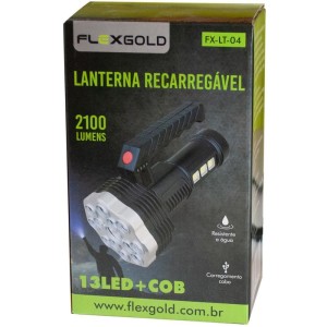 Lanterna 13 Leds+cob 2100lumens Recarre-111575-69325