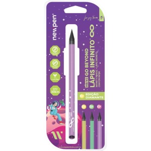 Lapis Preto Redondo Infinito Diamante Color Roxa