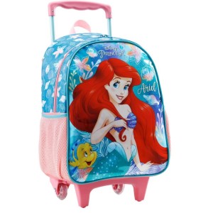 Mochila Infantil Com Rodinha Ariel X-108498-82374