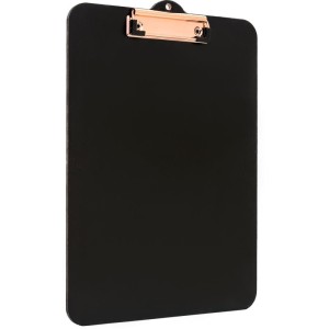 Prancheta Duratex A4 Office Black Mdf Rose Gold-111368-29399
