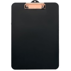 Prancheta Duratex A4 Office Black Mdf Rose Gold-111368-41444