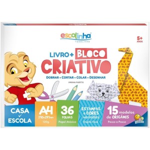 Bloco Para Educacao Artistica Escolinha A4+ Livro 120g.36fl-107848-19679