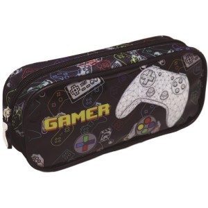 Estojo Tecido Gamer 1ziper Preto-109317-23132