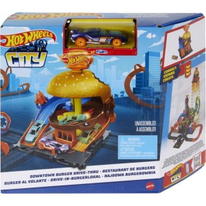 Hot Wheels Pista City Downtown Hamburgueria-099001-70846