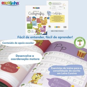 Livro Caligrafia Escolinha Caligrafia 32p20x27c-107826-32271