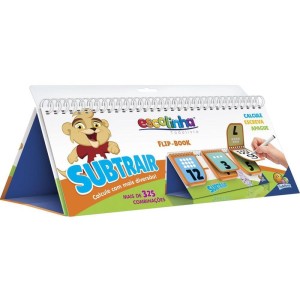 Livro Ensino Escolinha Flip-book Subtrair-107845-28174