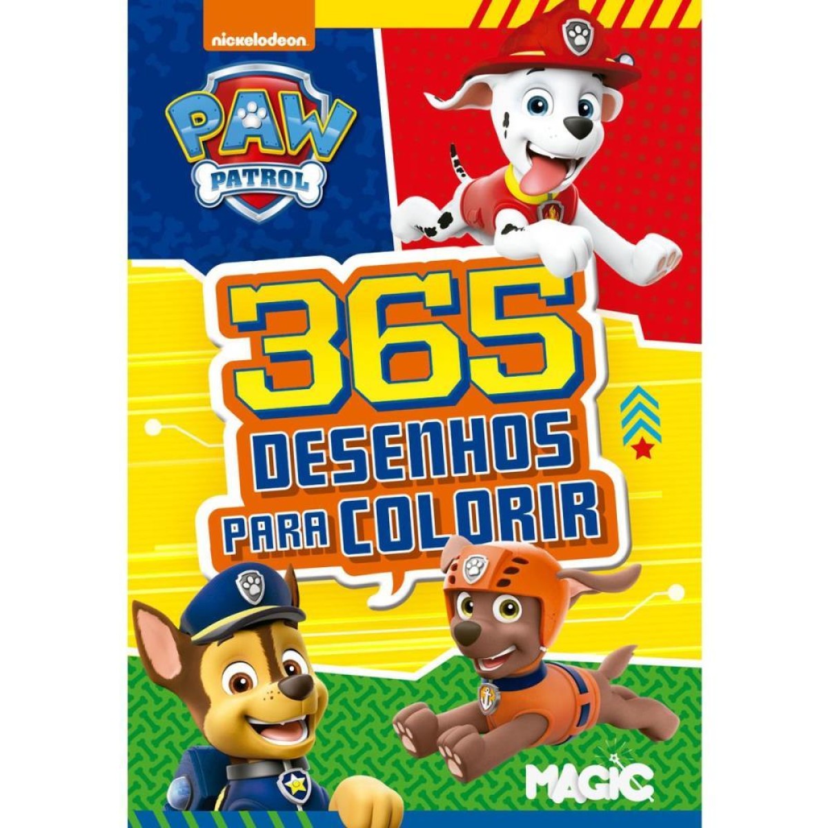Livro Infantil Colorir 365 Desenhos Patrulha Canina-110890-62104