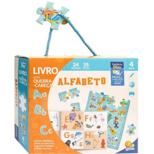 Livro Quebra-cabeca Todolivro Play Alfabeto Box-107877-16445