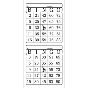 Bloco Para Bingo Bingao Jornal 2x1 100 Folhas-110286-98655