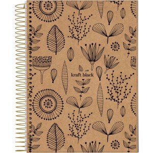 Caderno 01x1 Capa Dura Kraft Black 80fls.-110451-76687