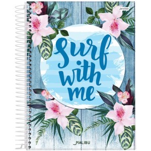 Caderno 10x1 Capa Dura Malibu / Cali 200fls.-110466-62605