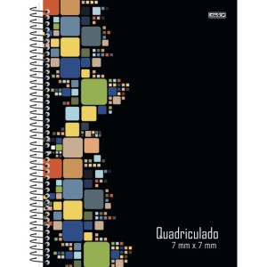 Caderno Quadriculado Univers. 07mmx07mm Espiral Cd.80f-110518-80644