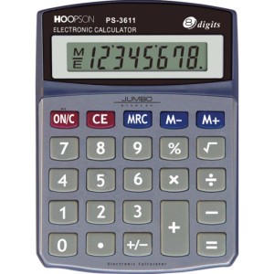 Calculadora De Mesa 8digitos Bateria Cinza-069810-34027