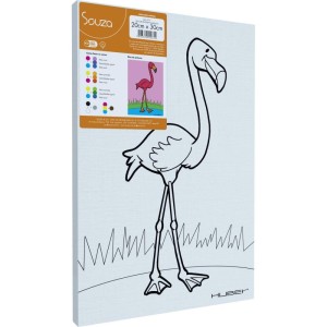 Tela Para Pintura Riscada 20x30cm. Flamingo-111531-35277