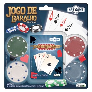 Baralho Papel+24fichas Poker-839019