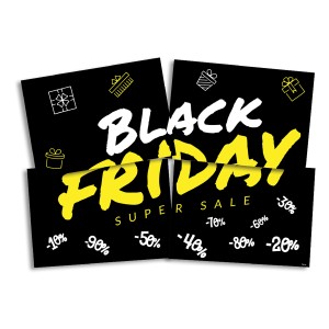 Painel 4 Laminas Black Friday 5 Unidades-111759