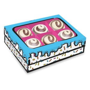 Caixa 6 Bombons Cartoon Cake 6 Unidades-111715