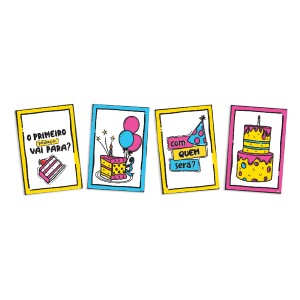 Quadros Decorativos Cartoon Cake 20 Unidades