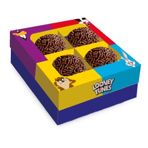 Caixa 4 Bombons Looney Tunes 6 Unidades-111911