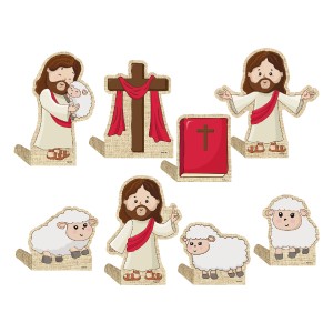 Decoracao De Mesa Pascoa Jesus 12x08