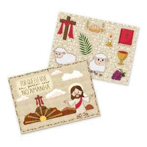 Kit Decorativo Pascoa Jesus 10x01