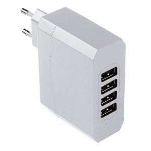 Carregador De Parede Com 4 Saidas Usb/ Bivolt/ 4.8a-CB076