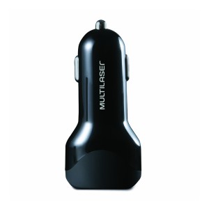 Carregador Automotivo Concept 2 Portas Usb Quick Charger Preto-CB114