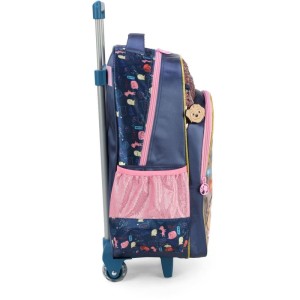 Mochila Infantil Com Rodinha Barbie G Azul-107092-95285