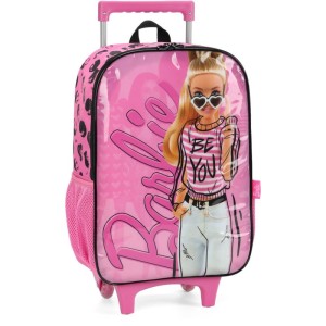 Mochila Infantil Com Rodinha Barbie G Rosa-107081-48177