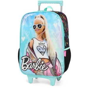 Mochila Infantil Com Rodinha Barbie G Verde-107082-32028