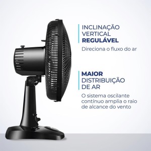 Ventilador Mesa Super Power 127v 30cm Pto-109391-38067