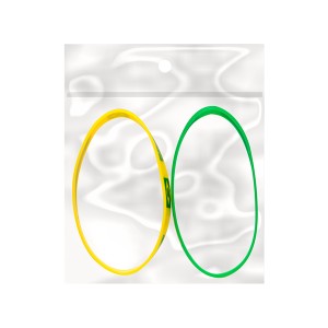 Pulseira*** Silicone Brasil C/2 Pcs 10x1,10cm-832168-70968