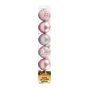 Bola***tb Diamante 6cm 6pcs Rose Cx:036-842802-67965